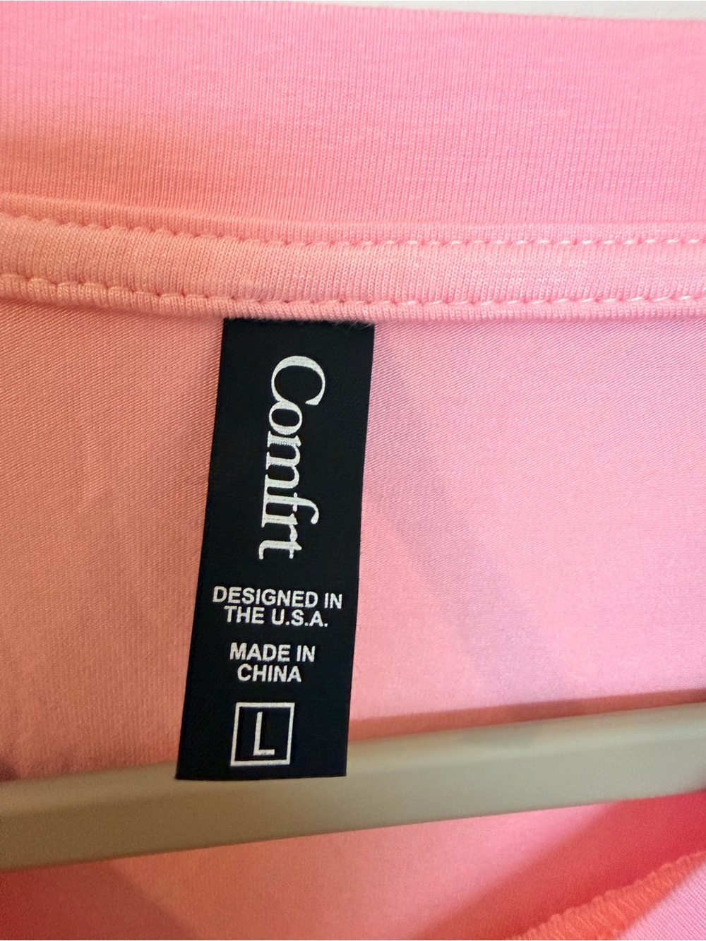 Comfrt Cloud Lounge Tee Cherry Blossom Pink Oversized T-Shirt Size L - Picture 3 of 5